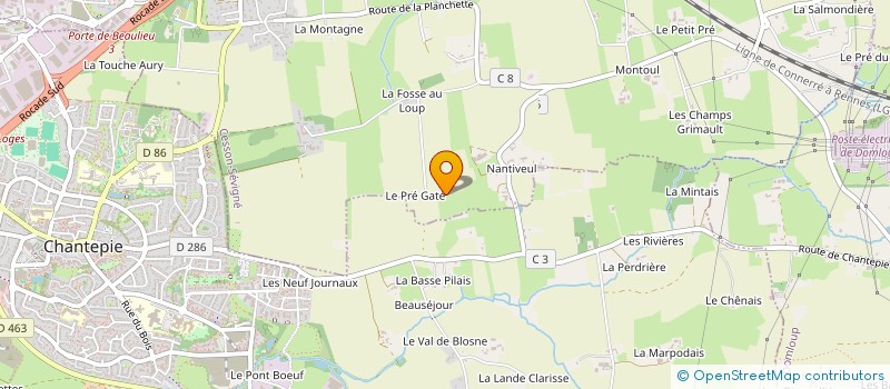localisation de l'entreprise MADAME MARIE-PIERRE LEGAULT  CESSON-SEVIGNE