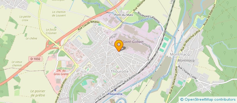 localisation de l'entreprise MADAME MARIE PIERRE LEROY  THOUROTTE