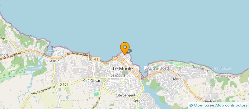 localisation de l'entreprise MADAME MARIE-PIERRE LESTRADE à LE MOULE