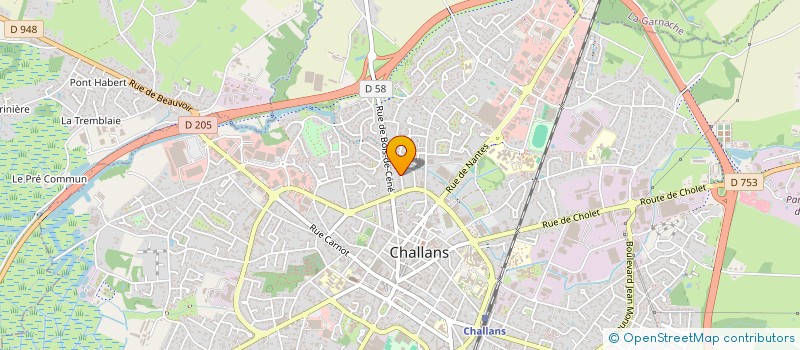 localisation de l'entreprise MADAME MARIE-PIERRE LEVEAU  CHALLANS