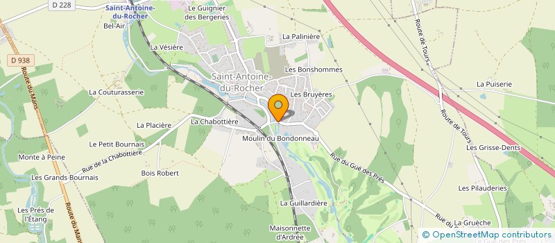 localisation de l'entreprise MADAME MARIE PIERRE MARCHAIS  SAINT-ANTOINE-DU-ROCHER