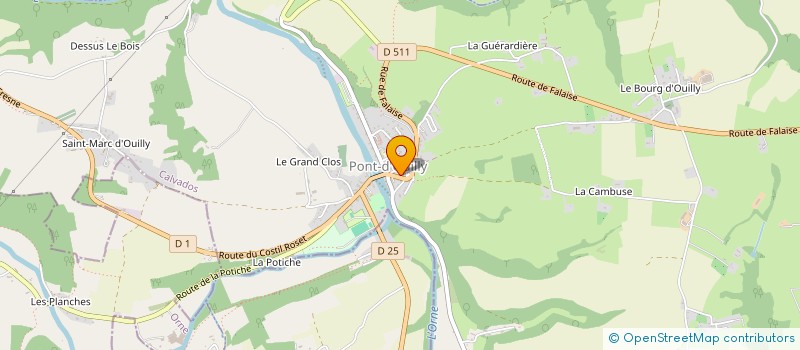 localisation de l'entreprise MADAME MARIE-PIERRE MONTECOT à PONT-D'OUILLY