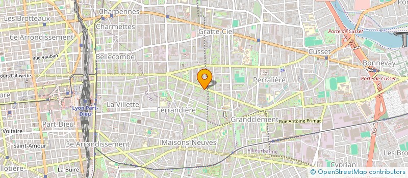 localisation de l'entreprise MADAME MARIE PIERRE NICOT  VILLEURBANNE