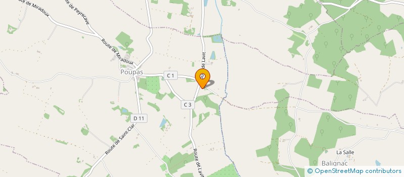 localisation de l'entreprise MADAME MARIE-PIERRE NOBY  GENSAC