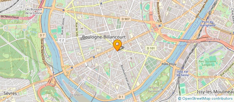 localisation de l'entreprise MADAME MARIE-PIERRE NOGUES à BOULOGNE-BILLANCOURT