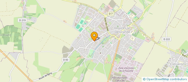 localisation de l'entreprise MADAME MARIE PIERRE PEREZ  DOUVRES-LA-DELIVRANDE