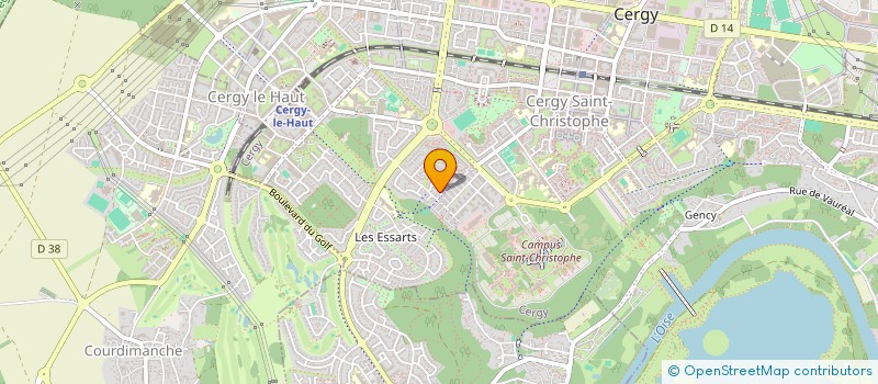 localisation de l'entreprise MADAME MARIE-PIERRE PETIT  CERGY