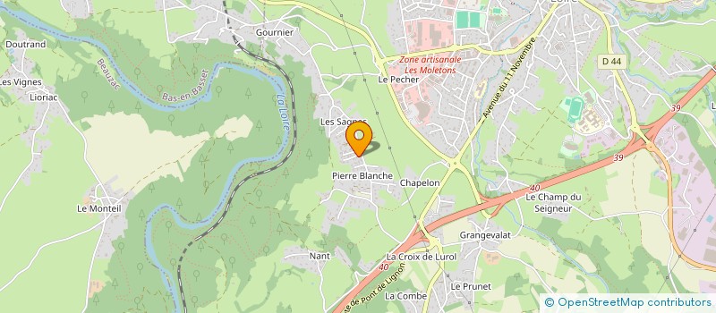 localisation de l'entreprise MADAME MARIE-PIERRE PEYRARD  MONISTROL-SUR-LOIRE