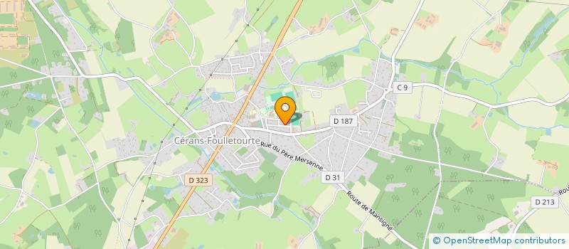 localisation de l'entreprise MADAME MARIE-PIERRE PINCHEDE  CERANS-FOULLETOURTE