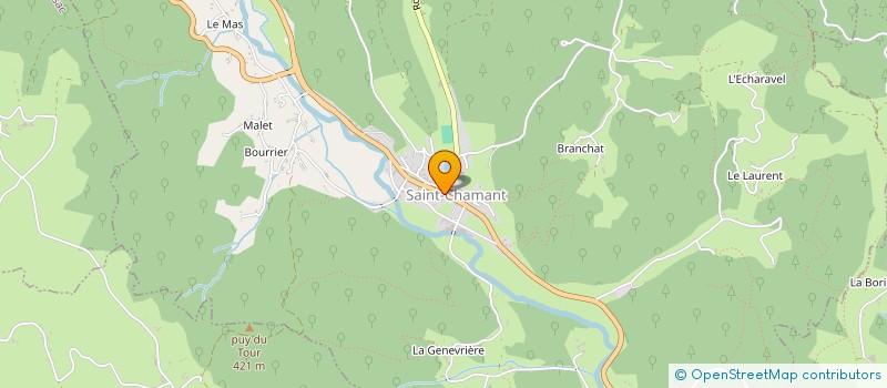 localisation de l'entreprise MADAME MARIE-PIERRE PINTEAU  SAINT-CHAMANT