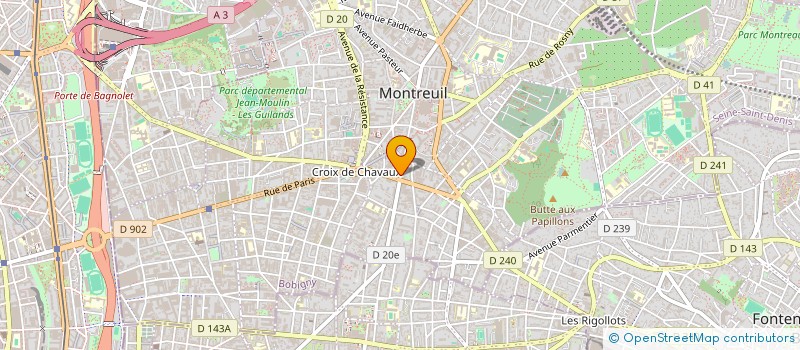 localisation de l'entreprise MADAME MARIE PIERRE PLANEILLE à MONTREUIL