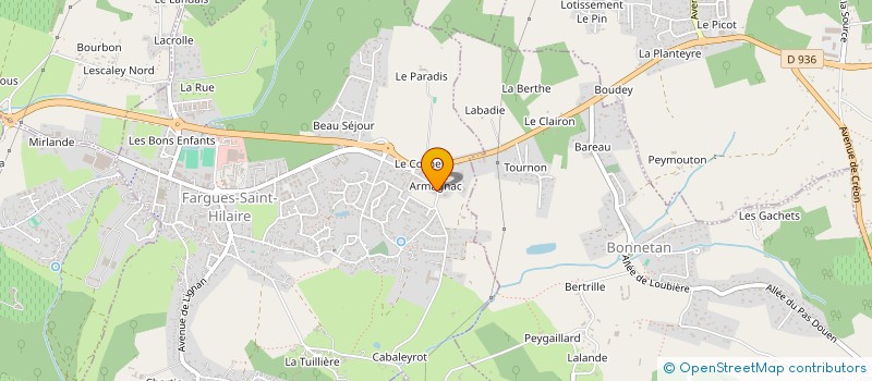 localisation de l'entreprise MADAME MARIE-PIERRE RENON  FARGUES-SAINT-HILAIRE