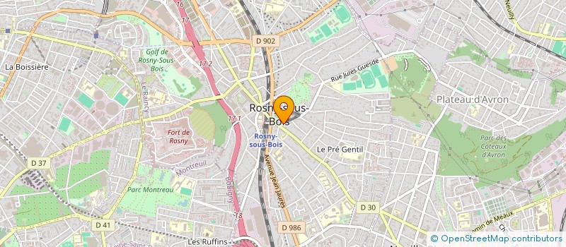 localisation de l'entreprise MADAME MARIE-PIERRE ROBERT à ROSNY-SOUS-BOIS