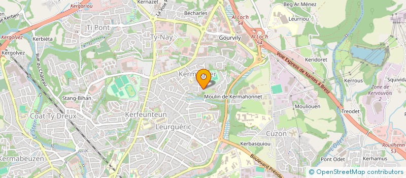 localisation de l'entreprise MADAME MARIE-PIERRE ROIGNANT à QUIMPER