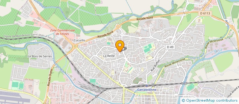 localisation de l'entreprise MADAME MARIE PIERRE ROMERO à CARCASSONNE