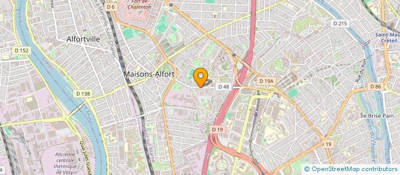 localisation de l'entreprise MADAME MARIE-PIERRE ROUX  MAISONS-ALFORT