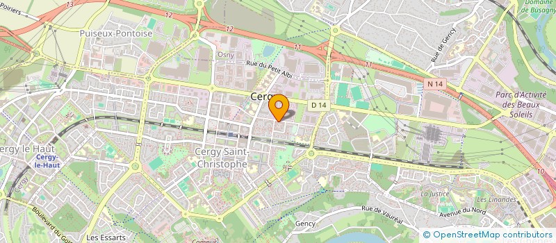 localisation de l'entreprise MADAME MARIE-PIERRE RYON  CERGY