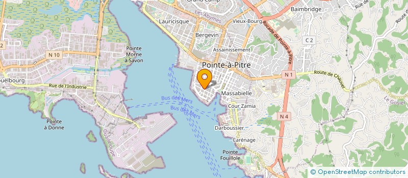 localisation de l'entreprise MADAME MARIE-PIERRE SAGET à POINTE-A-PITRE