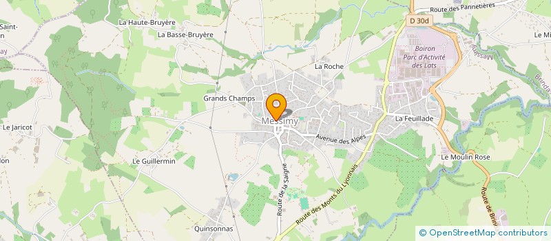 localisation de l'entreprise MADAME MARIE-PIERRE SONNERY-COTTET  MESSIMY