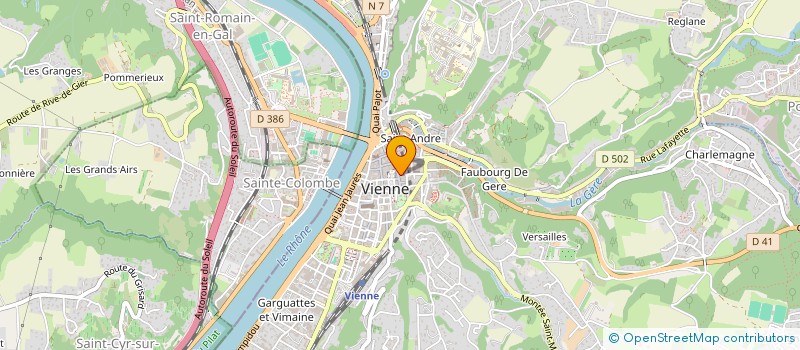 localisation de l'entreprise MADAME MARIE-PIERRE TERRAY à VIENNE