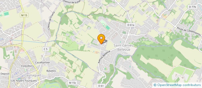 localisation de l'entreprise MADAME MARIE PIERRE VELEZ  SAINT-GENIES-BELLEVUE