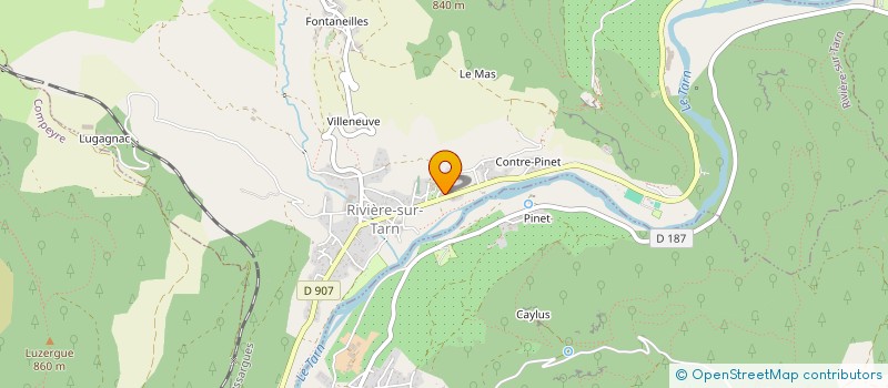 localisation de l'entreprise MADAME MARIE-PIERRE VERGONNIER  RIVIERE-SUR-TARN