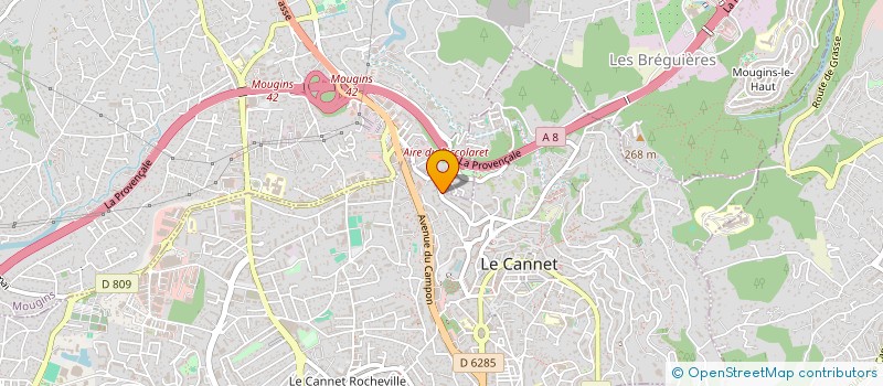 localisation de l'entreprise MADAME MARIE-PIERRE VIAL à LE CANNET