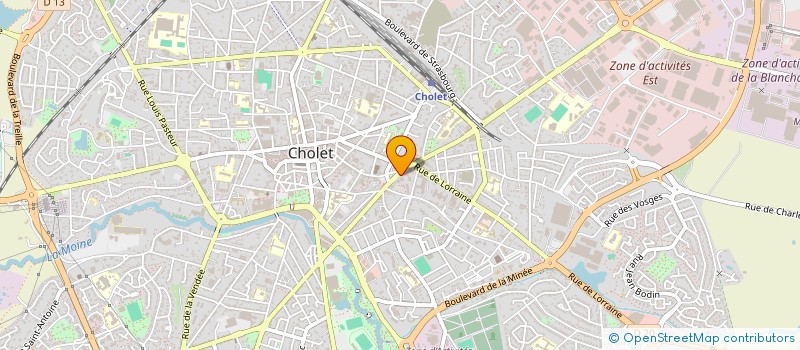 localisation de l'entreprise MADAME MARIE PIERRE VIGNAUD à CHOLET
