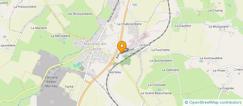 localisation de l'entreprise MADAME MARIE PIGEAU  MAZIERES-EN-GATINE