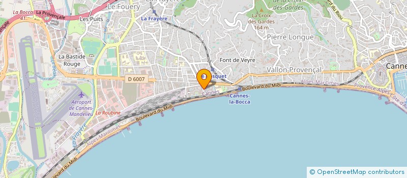 localisation de l'entreprise MADAME MARIE PILARD à CANNES
