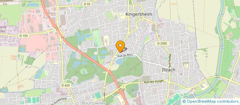 localisation de l'entreprise MADAME MARIE PILLET  KINGERSHEIM