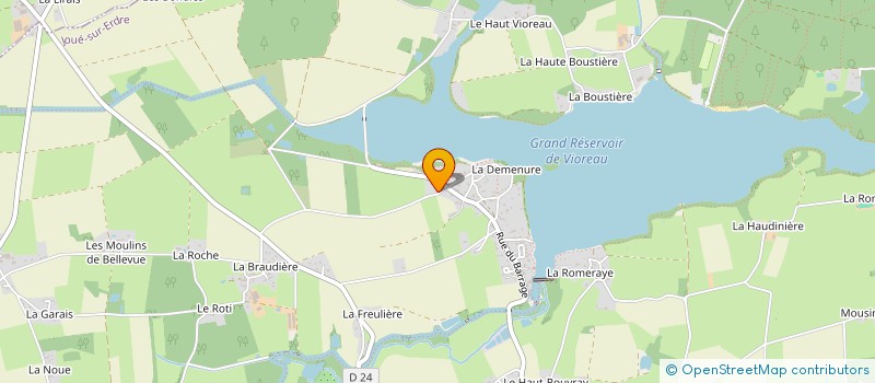 localisation de l'entreprise MADAME MARIE PINEL à JOUE-SUR-ERDRE