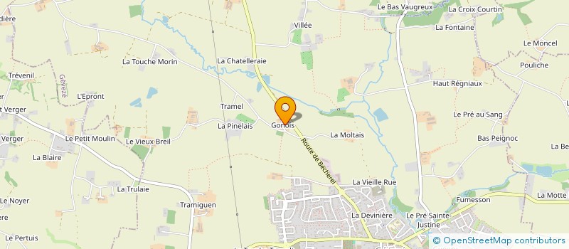 localisation de l'entreprise MADAME MARIE PINEL à GEVEZE