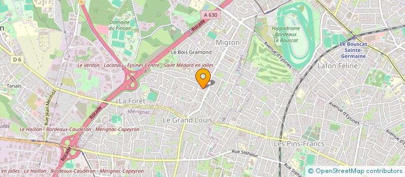 localisation de l'entreprise MADAME MARIE PINEL  EYSINES