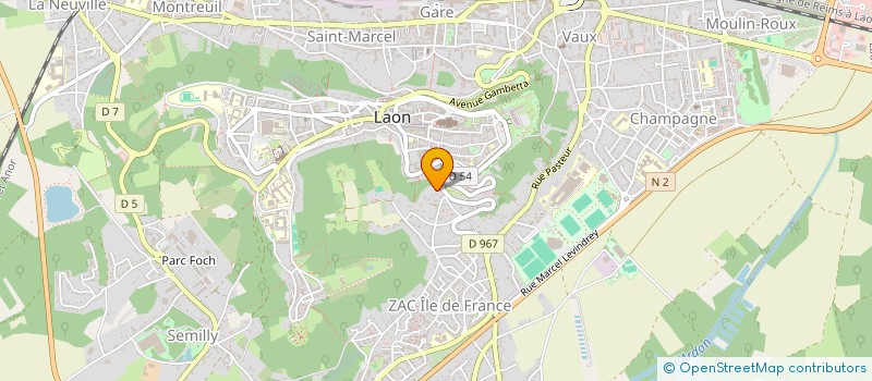 localisation de l'entreprise MADAME MARIE PINET à LAON