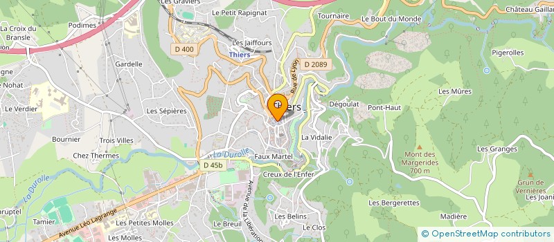 localisation de l'entreprise MADAME MARIE PINET  ESCOUTOUX