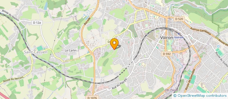 localisation de l'entreprise MADAME MARIE PINET à VOIRON