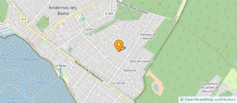 localisation de l'entreprise MADAME MARIE PIQUEMAL  ANDERNOS-LES-BAINS