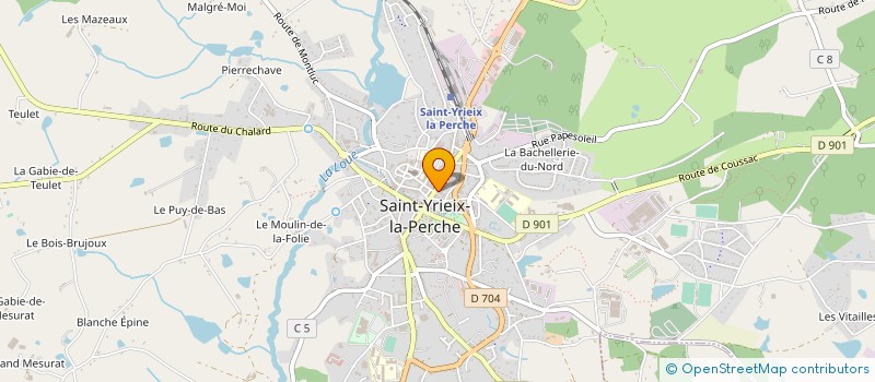 localisation de l'entreprise MADAME MARIE PIQUOT à SAINT-YRIEIX-LA-PERCHE