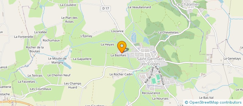 localisation de l'entreprise MADAME MARIE PIROTAIS à SAINT-GERMAIN-EN-COGLES