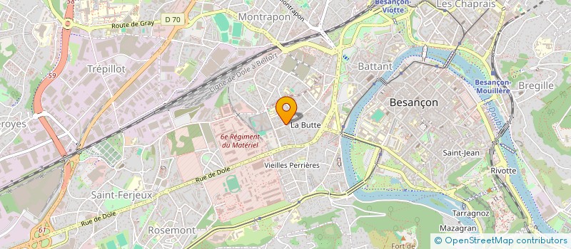 localisation de l'entreprise MADAME MARIE PLANTUREUX  BESANCON