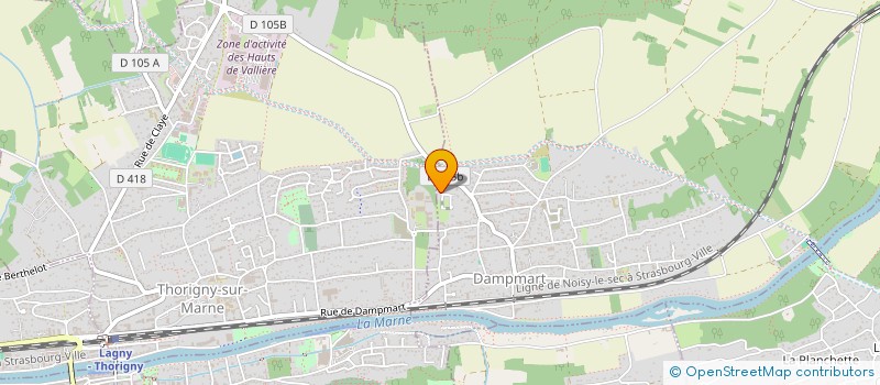 localisation de l'entreprise MADAME MARIE PLEGNON  DAMPMART