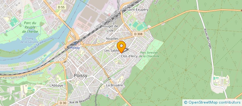 localisation de l'entreprise MADAME MARIE PLICHON  POISSY