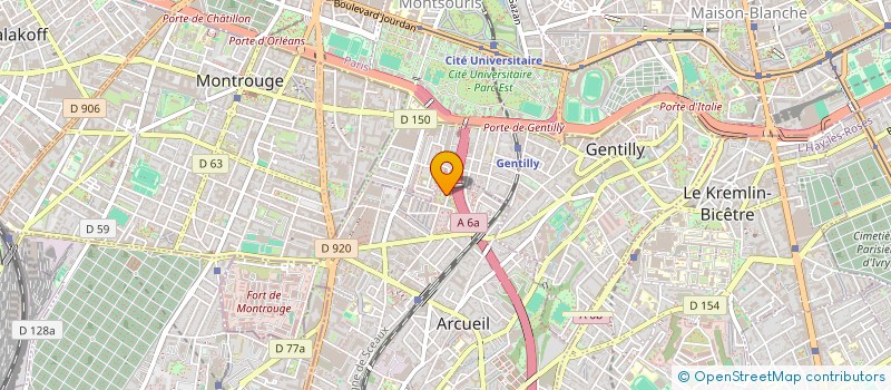 localisation de l'entreprise MADAME MARIE POBREZO  ARCUEIL