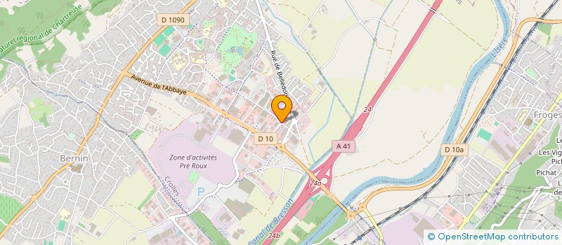 localisation de l'entreprise MADAME MARIE POCACHARD  CROLLES