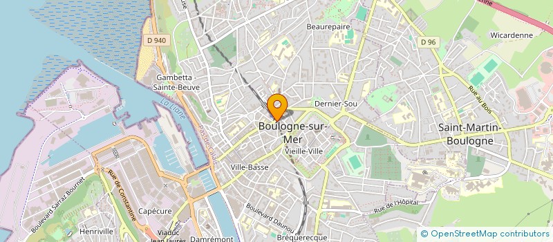 localisation de l'entreprise MADAME MARIE POCHOLLE  BOULOGNE-SUR-MER