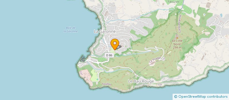 localisation de l'entreprise MADAME MARIE POGGI  LE PRADET