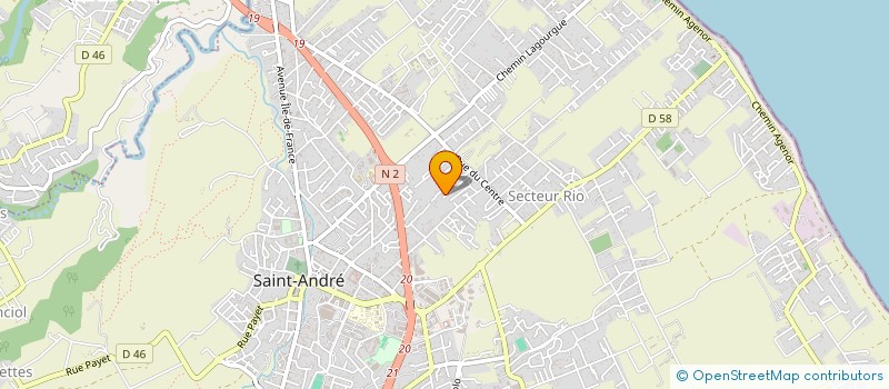 localisation de l'entreprise MADAME MARIE POINAPIN  SAINT-ANDRE