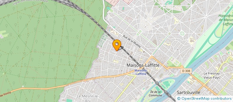 localisation de l'entreprise MADAME MARIE POIRETTE à MAISONS-LAFFITTE