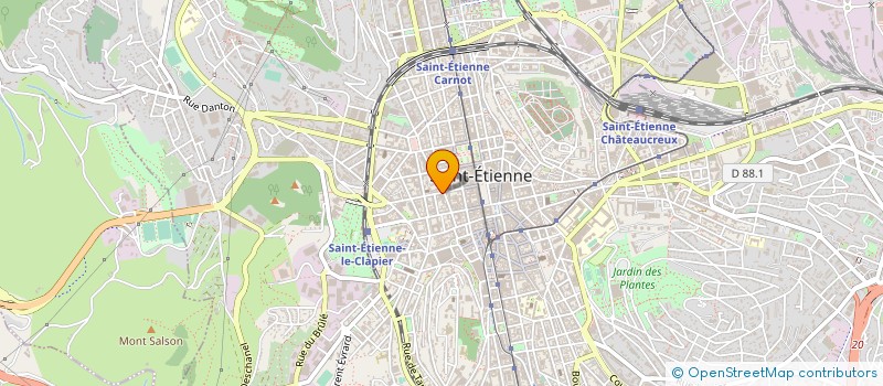 localisation de l'entreprise MADAME MARIE POITAU  SAINT-ETIENNE